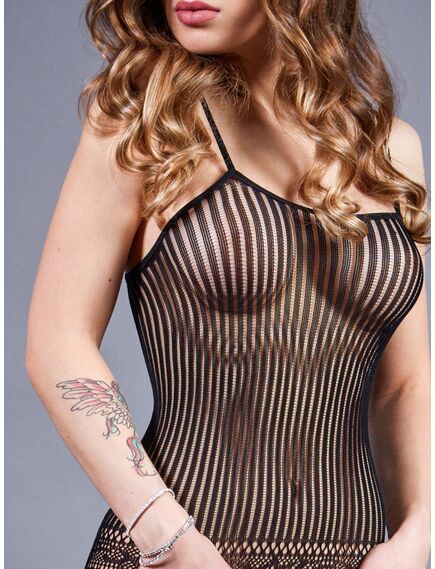 Боди-комбинезон в тонкую полоску , изображение 4