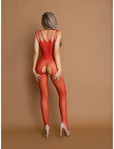 Боди-комбинезон красный мелкий рисунок S/L , изображение 3