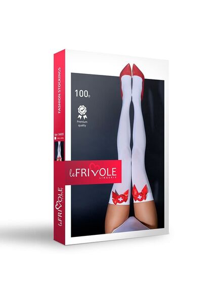 Чулки медсестры с бантиками "Le Frivole", S/M , изображение 2