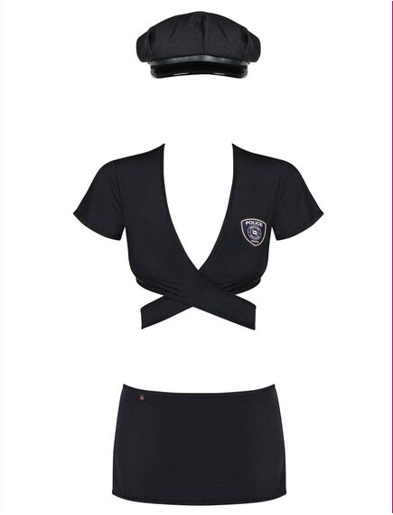 Ролевой костюм сексуальной полицейской Obsessive POLICE UNIFORM (L/XL) , изображение 2