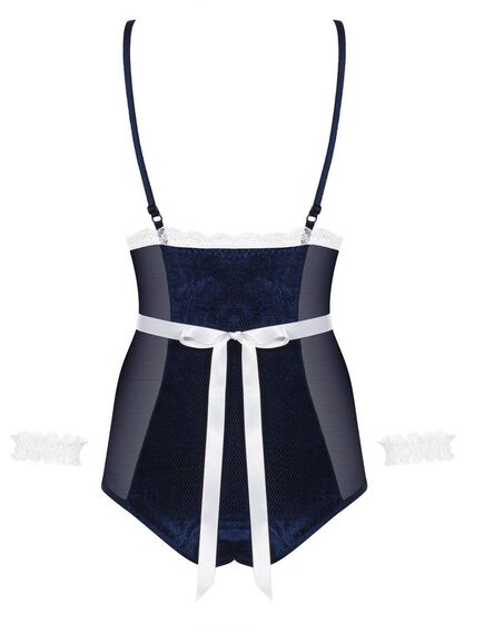 Ролевой костюм-боди игривой горничной Obsessive MAID (L/XL), Выберите размер : L/XL , изображение 3