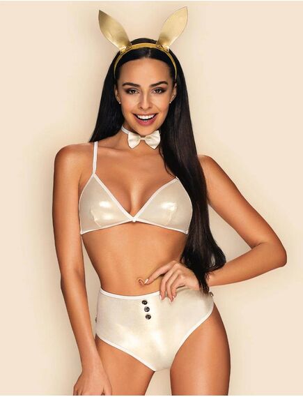 Ролевой костюм зайчика Obsessive NEO GOLDES S/M, Выберите размер : S/M 