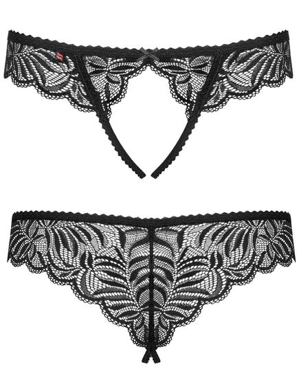 Эротические трусики Obsessive CONTICA CROTCHLESS THONG (L/XL) , изображение 3