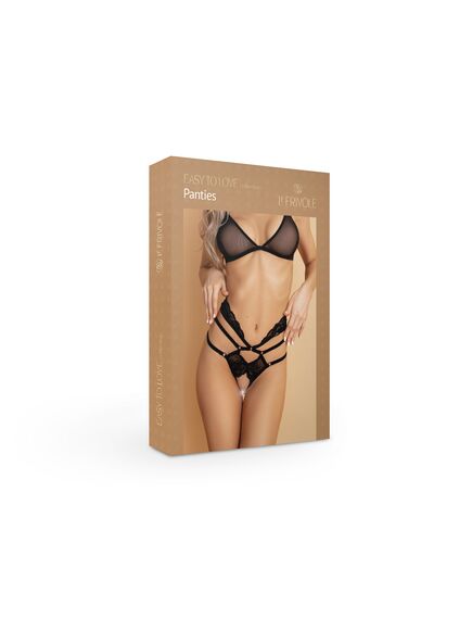 Кокетливые кружевные трусики с доступом и высокой талией L/XL, Выберите размер : L/XL , изображение 2