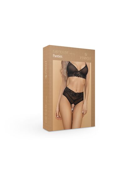 Неповторимые черные высокие шортики с доступом и нежным кружевом S/M, Выберите размер : S/M , изображение 2