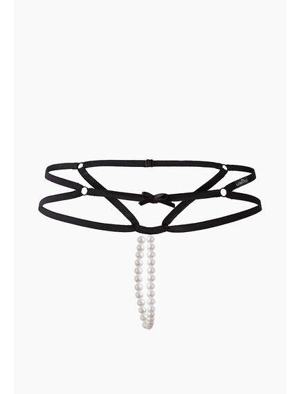 Оригинальные контурные трусики с доступом и жемчужной нитью S/M, Выберите размер : S/M , изображение 3