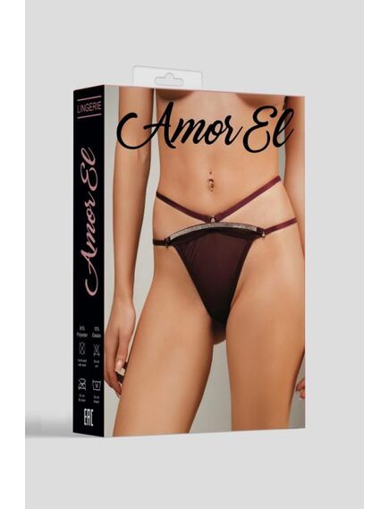 Трусики-танго с декоративной резинкой, L , изображение 3