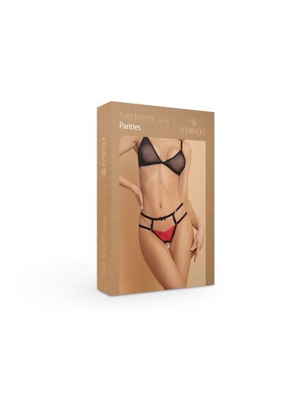 Трусики с доступом и лентами "Easy To Love", L/XL, Выберите размер : L/XL , изображение 2