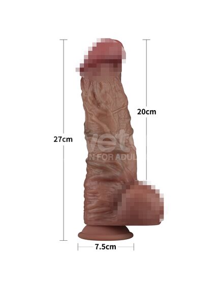 Фаллоимитатор гигант "Platinum Silicone Cock" 28 см , изображение 2