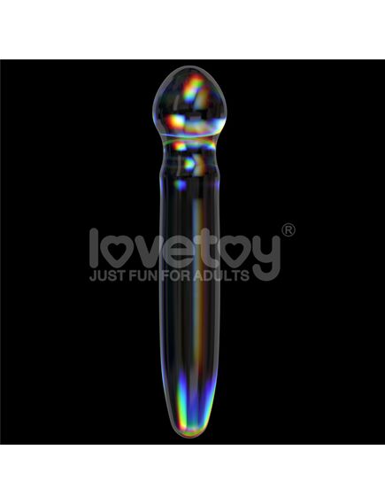Стеклянный Фаллоимитатор с сумеречным блеском- Prism Glass , изображение 3