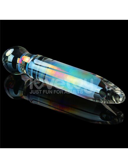 Стеклянный Фаллоимитатор с сумеречным блеском- Prism Glass , изображение 5