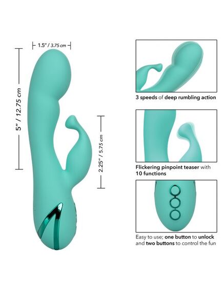 Вибромассажер-кролик TAHOE TEMPTATION с точечной клиторальной стимуляцией , изображение 2