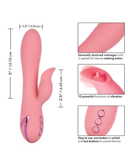 Вибромассажер кролик Pasadena Player с фунцией «ротации» , изображение 3