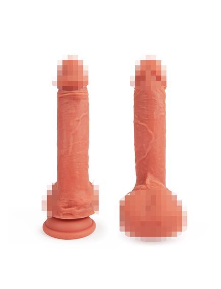 ВИБРОМАССАЖЁР L 225 мм D 43 мм, 7 режимов возвратно-поступательных движений, нагрев , изображение 4