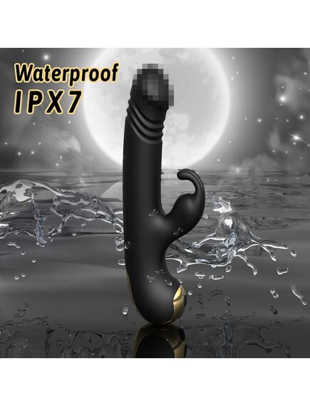 Вибратор кролик "Happy rabbi" с поступательными движениями , изображение 2