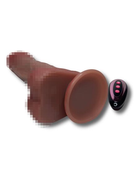 Реалистичный вибратор с возвратно-поступательными движениями, с пультом Д/У и функцией нагрева , изображение 5