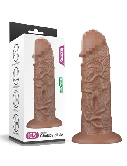 Фалоимитатор для фистинга 10.5'' Realistic Chubby Dildo 