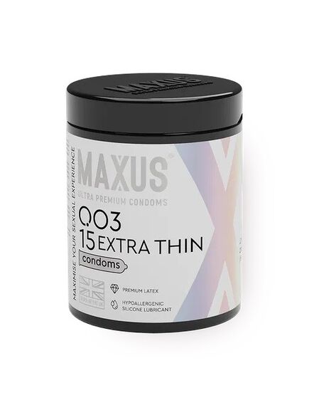 Презервативы Экстремально тонкие Maxus 003, 15 шт 
