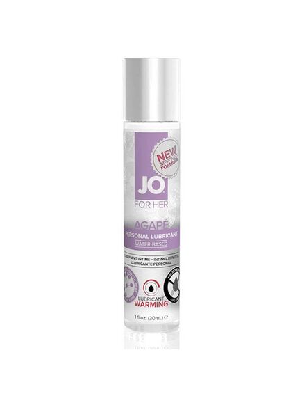 Возбуждающий легкий гипоаллергенный лубрикант JO AGAPE  WARMING, 1 oz (30 мл), Выберите обьём: 30мл 