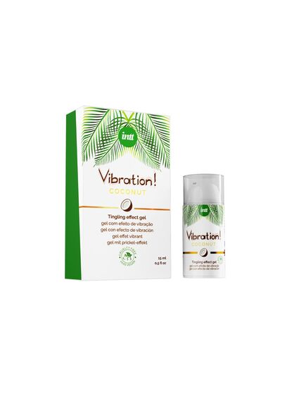 Увлажняющий гель, Vibration Coconut 15 мл, Выберите аромат: Кокос 