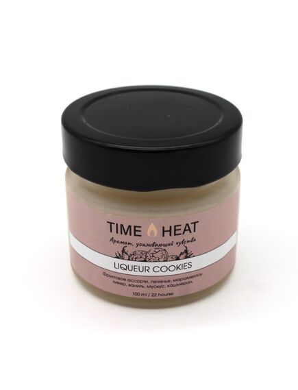 Свеча в банке "TIME HEAT" Ликёрное печенье, 100 мл 