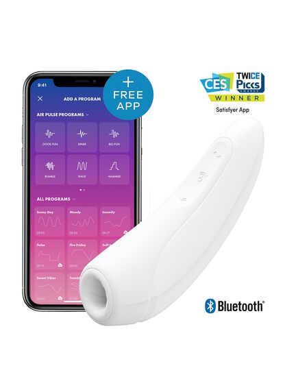 Вакуумно-волновой стимулятор Satisfyer Curvy 1+ белый 