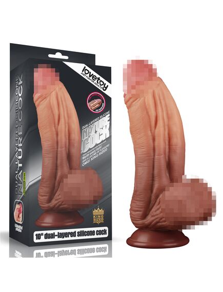 Фаллоимитатор гигант "Platinum Silicone Cock" 22 см 