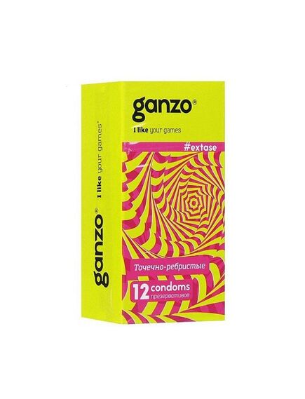 Презервативы анатомические Ganzo Extase, 12 шт 