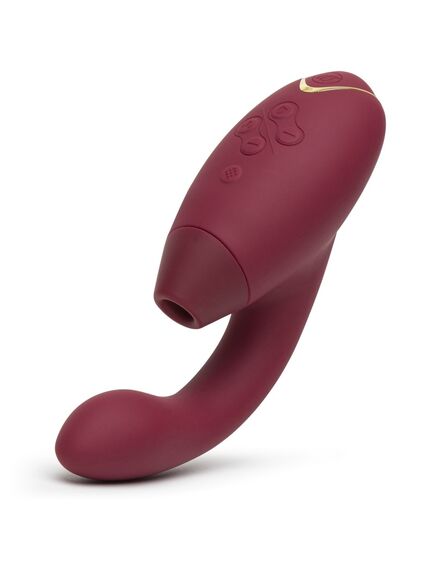 Бесконтактный клиторальный стимулятор Womanizer Duo, Расцветка: Бордовый 