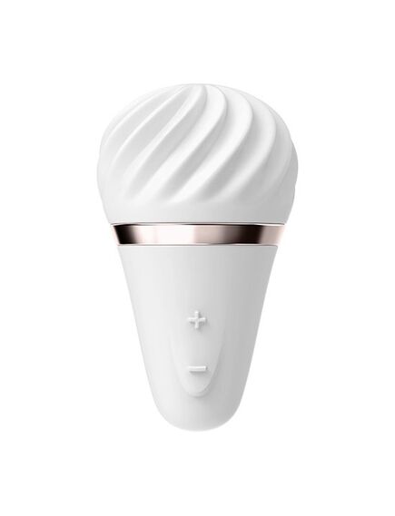 Мини стимулятор Satisfyer layons Sweet Temptation - белый с золотым 