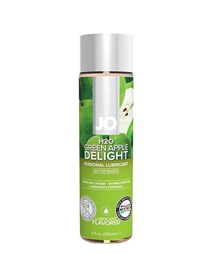 Вкусовой лубрикант Яблоко на водной основе JO Flavored  Green Apple H2O 120 мл., Выберите обьём: 120мл 
