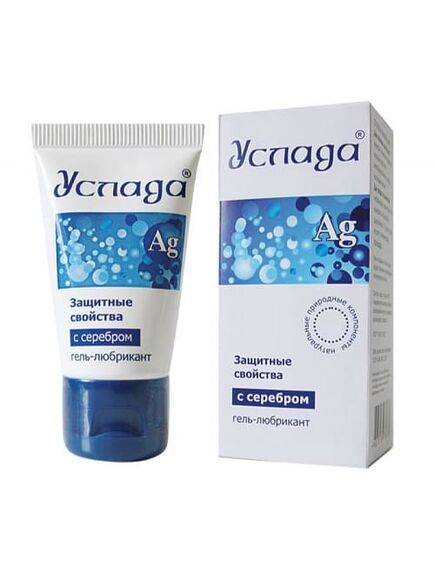 Гель-любрикант "УСЛАДА С СЕРЕБРОМ" 30г 