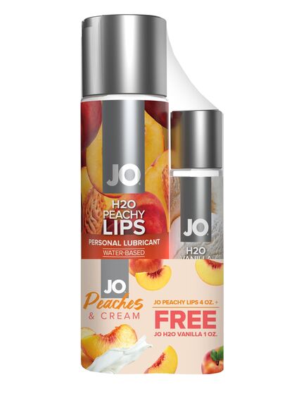 Набор из лубрикантов JO Peachy Lips (120мл.) и JO H2O Vanilla (30мл.) 