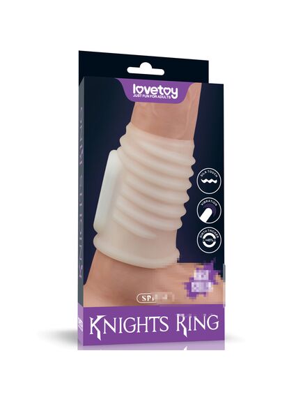 Вибрирующее спиральное кольцо Knights (белое) 