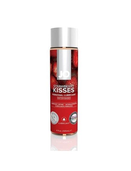 Вкусовой лубрикант Клубника на водной основе JO Flavored Strawberry Kiss , 120мл 