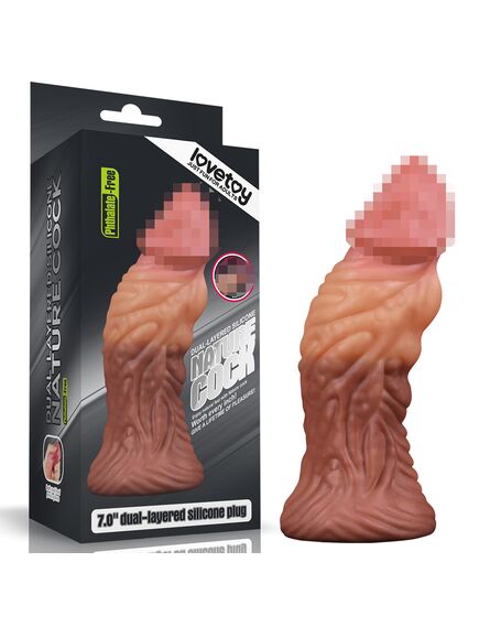 Фаллоимитатор Dual layered Platinum Silicone Plug 