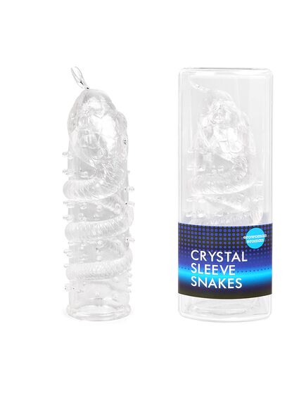 Насадка закрытая CRYSTAL SLEEVE SNAKES в форме змеи 