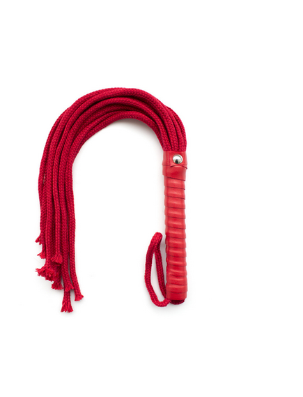 Плеть с веревочными нитями красный 