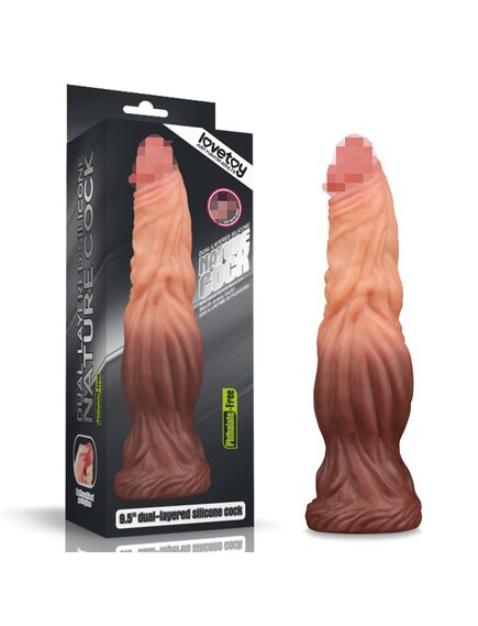 Фаллоимитатор 9.5'' Dual layered Platinum Silicone Cock 