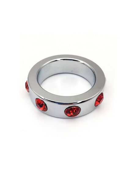 Эрекционное кольцо метал со стразами 5,3см 