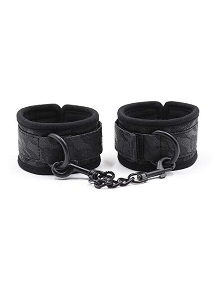 Мягкие тканевые наручники с карабинами 