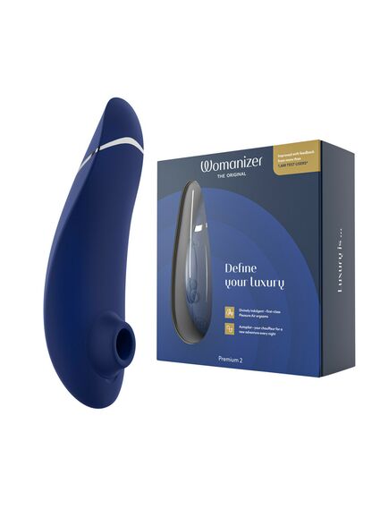 Бесконтактный клиторальный стимулятор Womanizer Premium 2 голубой, Расцветка: Синий 