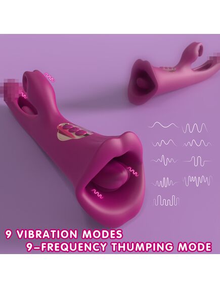 Вибратор "Tease park" для стимуляции точки "G" и клитора с имитацией кунилингуса , изображение 4