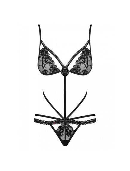 Сексуальное боди Wonderia teddy black (S/M) , изображение 4