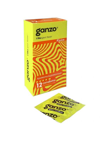 Презервативы цветные Ganzo Juice, 12 шт 