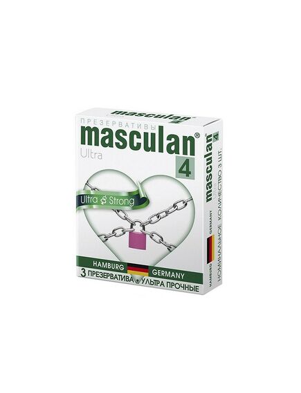 Презервативы сверхпрочные "Masculan 4 Ultra", 3 шт 