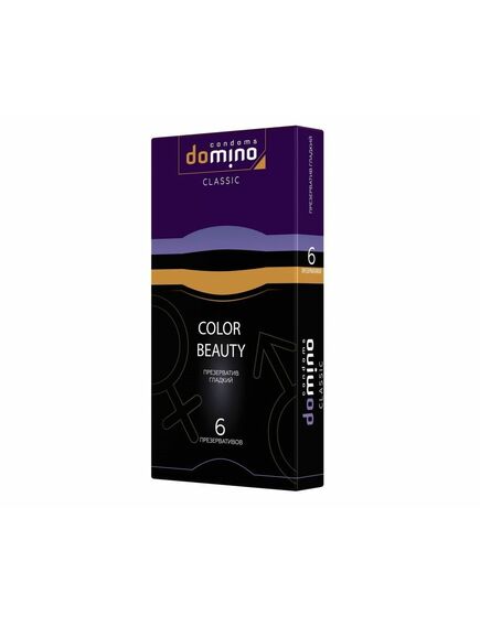 Презервативы DOMINO Classic, "Color Beauty", 6 шт. 