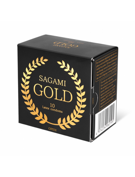 Презервативы SAGAMI Gold 10шт. латексные 