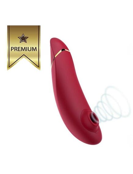 Бесконтактный клиторальный стимулятор Womanizer Premium 2, Расцветка: Красный 