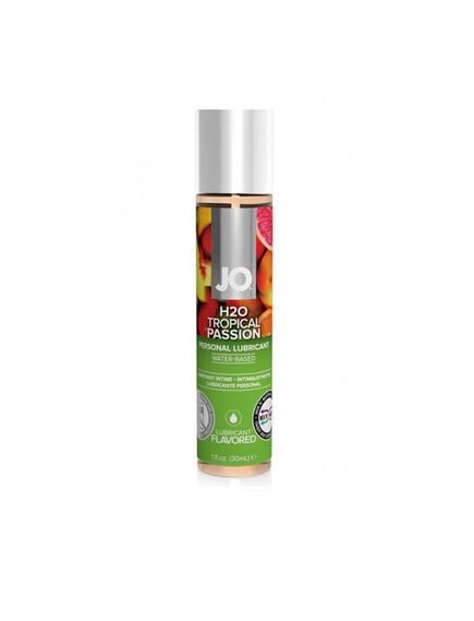 Вкусовой лубрикант Тропический на водной основе JO Flavored Tropical Passion, Выберите обьём: 30мл 